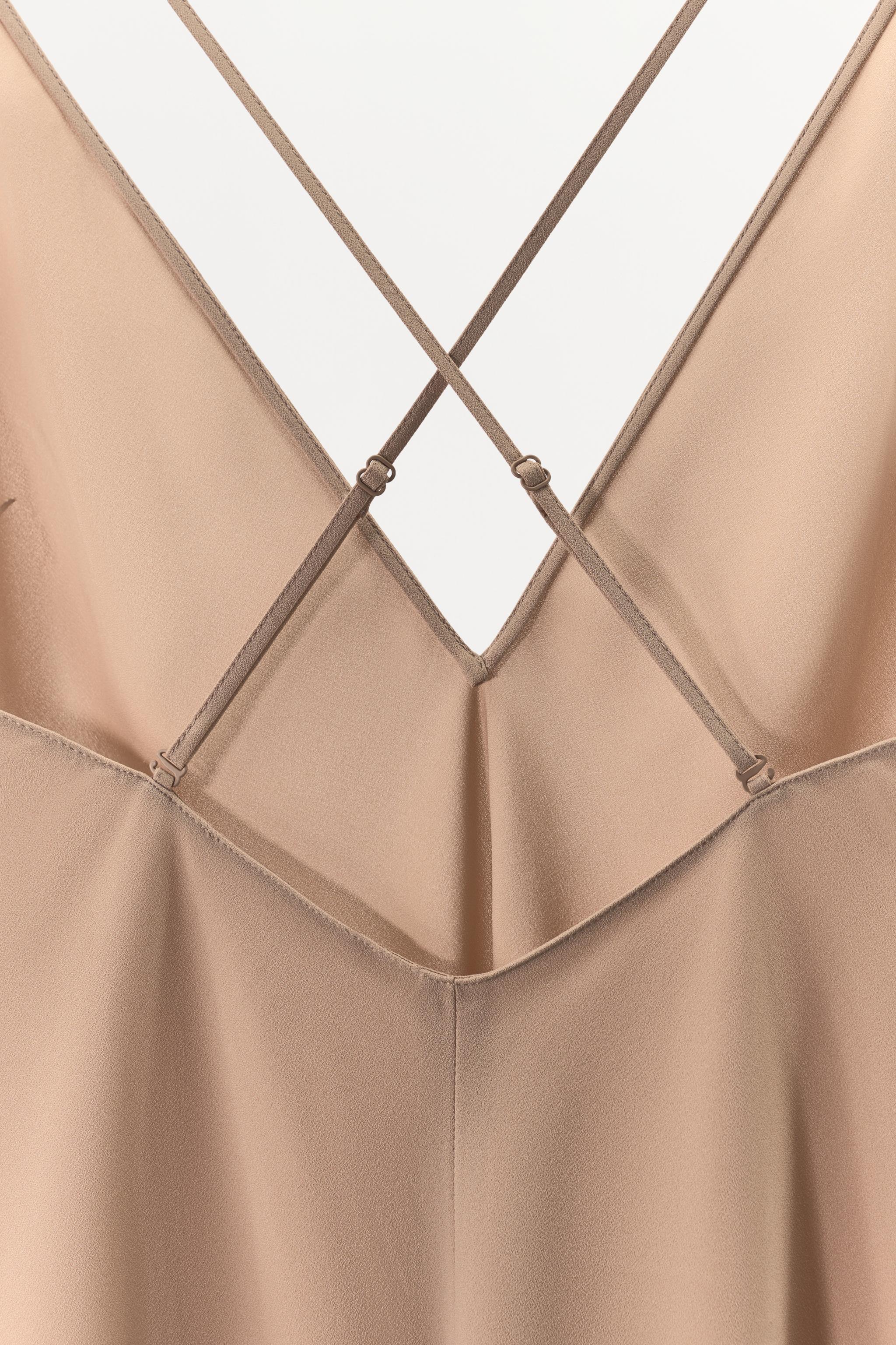 Zara MULTIPOSITION STRAP SLIP DRESS at Mall of America in Bloomington, MN Zara MULTIPOSITION STRAP SLIP DRESS at Mall of America in Bloomington, MN